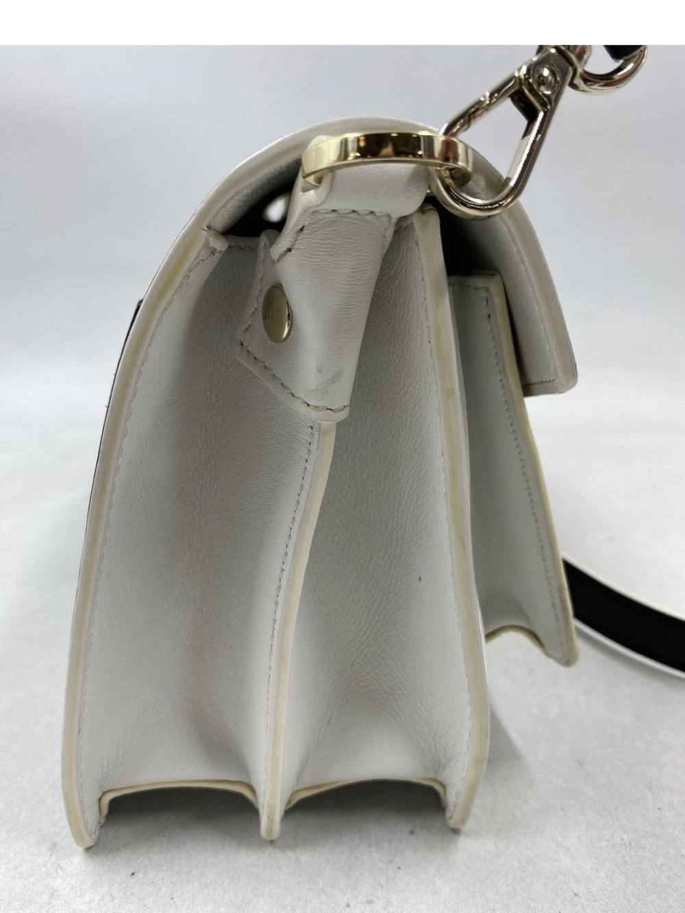 MCM Patricia Black & Visetos Cognac Leather Crossbody Bag - Picture 3 of 12